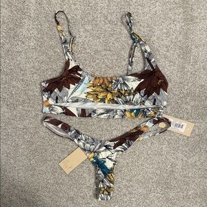 Ris-k two piece thong bikini size small